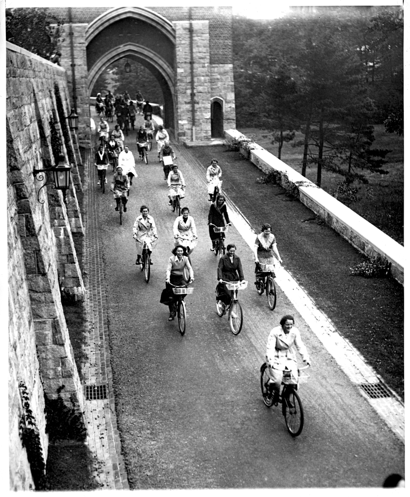 Students on Bicycles