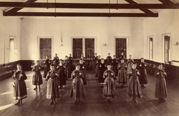 Exercising in Gymnasium, College Hall