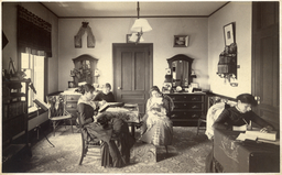 Four Students in a Dorm Room in College Hall