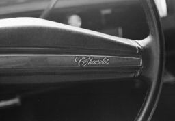 Steering wheel of a 1976 Chevrolet Malibu