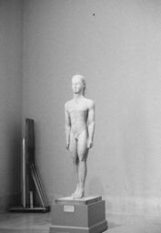 Marble statue of a kouros (youth)