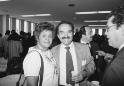 Lorraine Montenegro and Francisco Lugovina at an event in honor of Evelina Antonetty