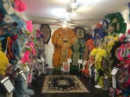 Mardi Gras Indians room at the Backstreet Cultural Museum
