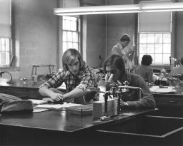 Lab View with Students, 1974