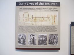 "Daily Lives of the Enslaved" display at the Nathaniel Russell House