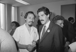 Julio Pabon and Jose Serrano at an event in honor of Evelina Antonetty