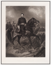 Major Gen. George B. McClellan on the Battle Field of Antietam