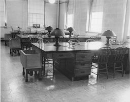 Interior of biology lab, 1954