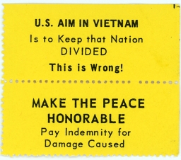 Night Raiders -- U.S. Aim In Vietnam Is To Keep that Nation Divided -- This Is Wrong! Make The Peace Honorable -- Pay Indemnity For Damage Caused