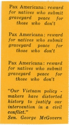 Night Raiders -- Pax Americana -- Reward For Natives Who Submit Graveyard Peace For Those Who Don’t