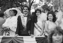 Rep. José Serrano at the 1985 Puerto Rican Day Parade