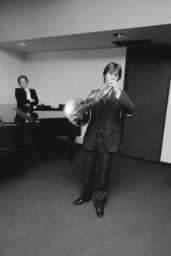 French horn player at the Juilliard School