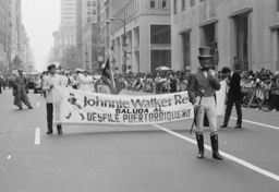 Marchers from Johnnie Walker at the 1985 Puerto Rican Day Parade