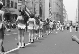 Baton twirlers at the 1985 Puerto Rican Day Parade