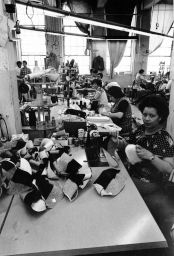 Women sewing in a shop