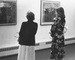 Visitors at the art museum