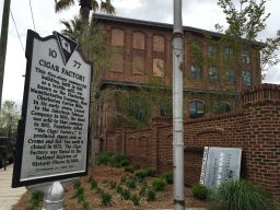 The Cigar Factory and historical placard