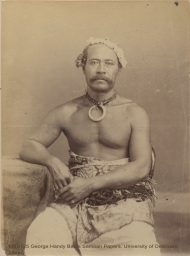 High Chief Asi of Apia Village, Samoa c1885-1886