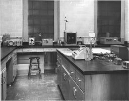 Instrumental Analysis Lab in Physics, Keyes Building, before 1979 renovation