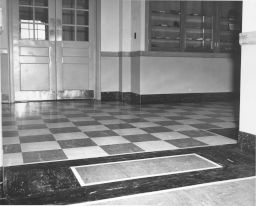Interior of Keyes Building, 1950s