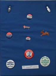 Stevenson-Kefauver Campaign Buttons, Pins, and Tabs, ca. 1956