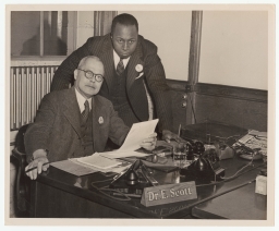Jerome H. Holland with Dr. E. Scott