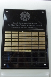 Dr. Ray Van Orman Memorial Award Plaque