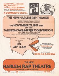 New Harlem Rap Theatre, Nov. 21, 1981