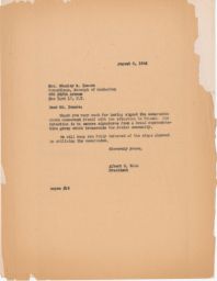 Albert E. Kahn to Stanley M. Isaacs about Support for Post-War Programs in Poland, August 1946 (correspondence)