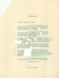 Walter B. Garland to Mrs. Upchurch and Boys, January 1949 (correspondence)