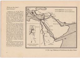 Die Lage Palastinas im Verkehrsnetz des nahen Ostens [The situation of Palestine in the transport network of the Middle East].