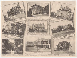 Photo collage of nine Cornell fraternities