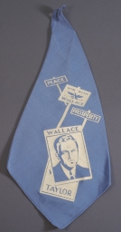Wallace-Taylor Win With Wallace Light Blue Portrait Necktie, ca. 1948