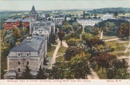 Birdseye View of Cornell University, Looking North from Library [ca. 1940]
