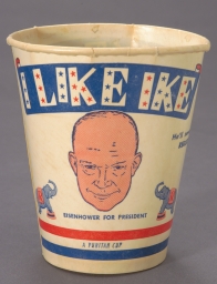 Eisenhower I Like Ike Paper Cup, ca. 1952