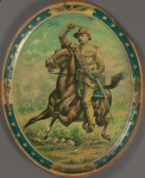 Theodore Roosevelt Rough Rider Portrait Tray, ca. 1898