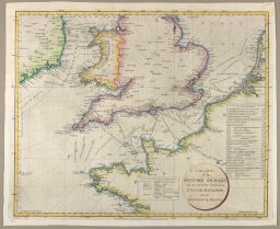 Chart of the British Channel with the Opposite Coast of the United Kingdom and the Republic of France