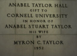 Anabel Taylor Hall Inscription