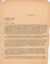 Rubin Saltzman to Meyer Weisgal about Letters from the American Jewish Asembly, April 1943 (correspondence)