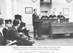 Philomathean Society meeting, 1964