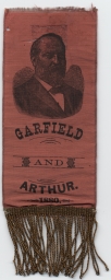 Garfield-Arthur Portrait Campaign Ribbon, 1880