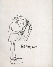 Satirical drawing - The Fine Cut