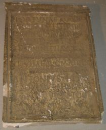 Latin inscription (with erasure)