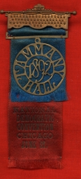 Tammany Hall National Democratic Convention Ribbon, 1892