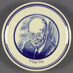 Eisenhower I Like Ike Portrait Plate, ca. 1952