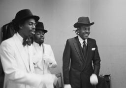 The Cold Crush Brothers backstage at Harlem World