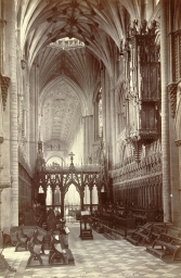 Ely Cathedral. Choir and Nave, looking West 