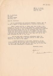 Sylvia Schneiderman to Itche Goldberg about her Daughter, July 1950  (correspondence)