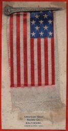 Nailed To McKinley Campaign Ribbon and Card, 1896