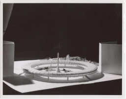 Photo of model of Columbus Circle